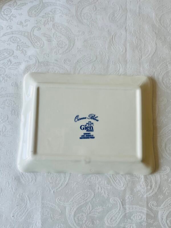 Gien Oiseau Bleumerkstempel achterzijde zuurschaaltje