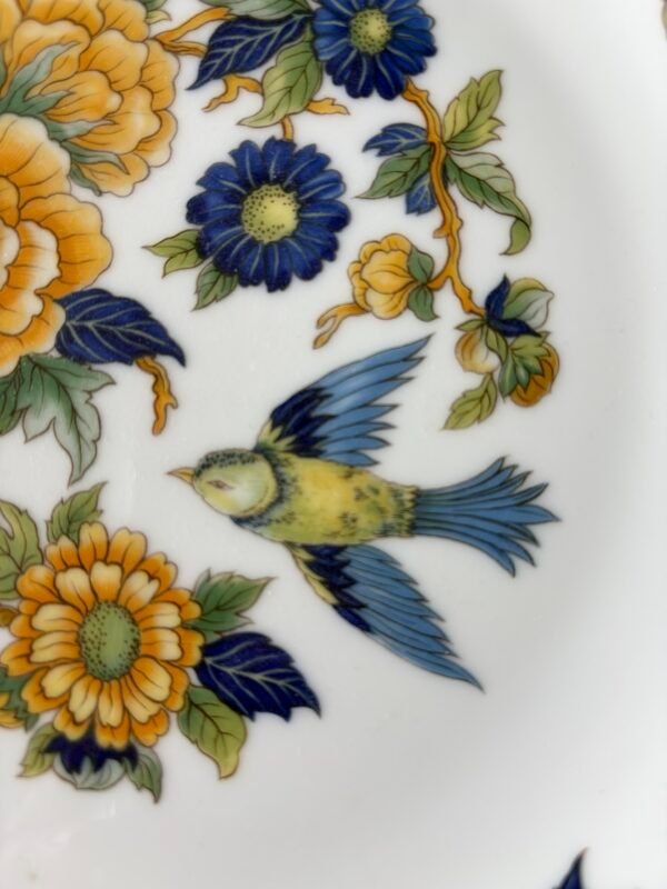Pillivuyt Oiseau et Fleurs ontbijtborden detail