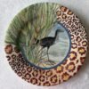 Gien Savane ontbijtbord met het watervogel decor, bovenaanzicht