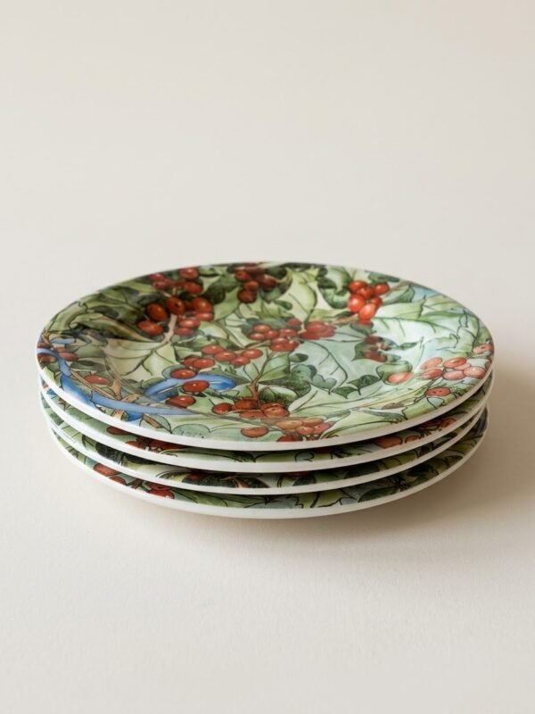 gien le houx gebaksbordjes groen - set van 4