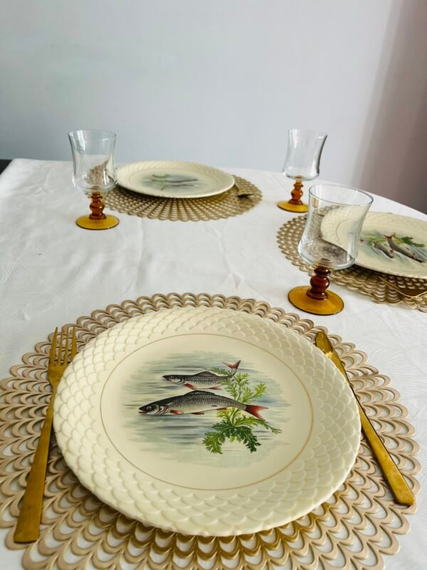 Faïencerie de Gien – Loire | Set van 6 Dinner Plates Faïencerie de Gien – Loire | Set van 6 Dinner Plates