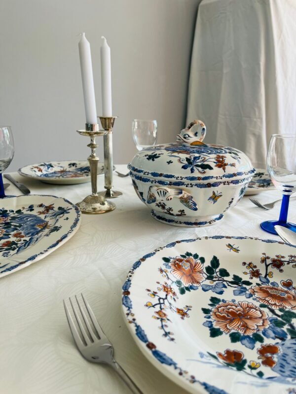 Faïencerie de Gien – Coq et Pivoines | Soepterrine met Deksel Faïencerie de Gien – Coq et Pivoines | Soepterrine met Deksel