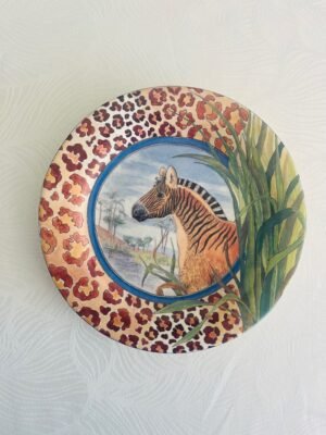 Faïencerie de Gien – Savane | Set van 3 Gebaksbordjes met Zebra (Ø17 cm) Faïencerie de Gien – Savane | Set van 3 Gebaksbordjes met Zebra (Ø17 cm)