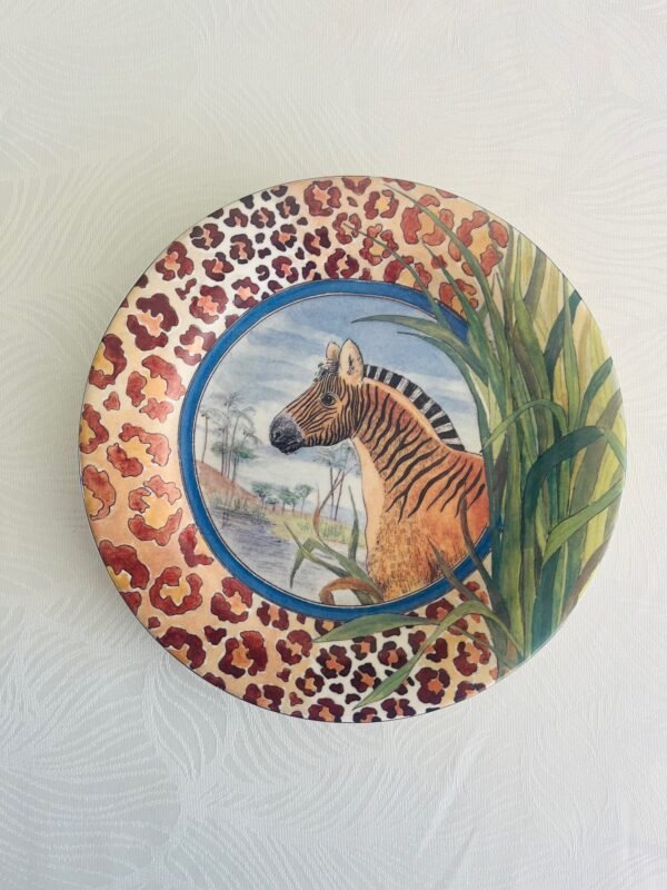 Faïencerie de Gien – Savane | Set van 3 Gebaksbordjes met Zebra (Ø17 cm) Faïencerie de Gien – Savane | Set van 3 Gebaksbordjes met Zebra (Ø17 cm)