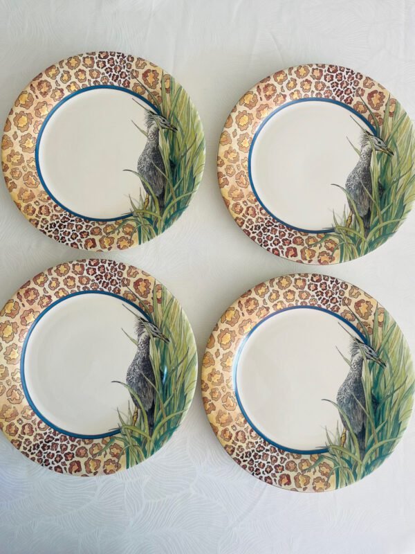 Faïencerie de Gien – Savane | Set van 4 Dinerborden (Ø27 cm) Faïencerie de Gien – Savane | Set van 4 Dinerborden (Ø27 cm)