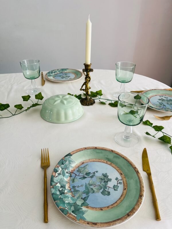 Faïencerie de Gien – Le Lierre | Set van 4 Ontbijt-/Dessert-/Saladeborden (Ø22 cm) Faïencerie de Gien – Le Lierre | Set van 4 Ontbijt-/Dessert-/Saladeborden (Ø22 cm)