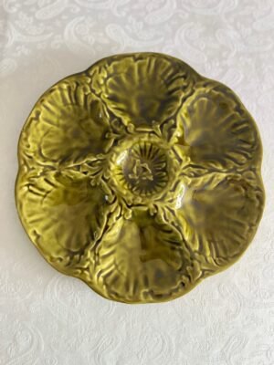 Faïencerie de Gien France – Antieke Oesterborden (Ø24 cm) | Set van 6 Faïencerie de Gien France – Antieke Oesterborden (Ø24 cm) | Set van 6