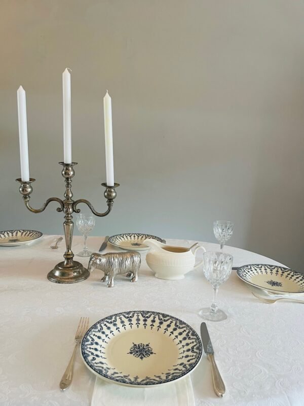 Faïencerie de Gien – Florentin | Set van 6 Antieke Halfhoge Dinerborden (Ø23,5 cm) Faïencerie de Gien – Florentin | Set van 6 Antieke Halfhoge Dinerborden (Ø23,5 cm)