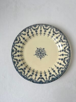 Faïencerie de Gien – Florentin | Set van 6 Antieke Halfhoge Dinerborden (Ø23,5 cm) Faïencerie de Gien – Florentin | Set van 6 Antieke Halfhoge Dinerborden (Ø23,5 cm)
