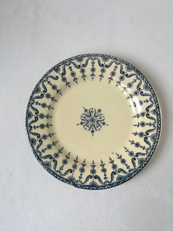 Faïencerie de Gien – Florentin | Set van 6 Antieke Halfhoge Dinerborden (Ø23,5 cm) Faïencerie de Gien – Florentin | Set van 6 Antieke Halfhoge Dinerborden (Ø23,5 cm)