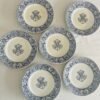 Minton & Co England – Florentine | Set van 6 Antieke Ontbijt-/Dessertborden (Ø20,5 cm)