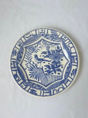 Faïencerie de Gien France – Oiseau Blue | Ontbijtbord / Dessertbord (Ø22 cm)