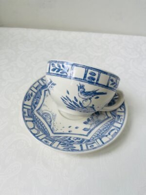 Faïencerie de Gien France – Oiseau Blue | Grote Theekop en Schotel (Ø11,5 cm / 26 cl) Faïencerie de Gien France – Oiseau Blue | Grote Theekop en Schotel (Ø11,5 cm / 26 cl)