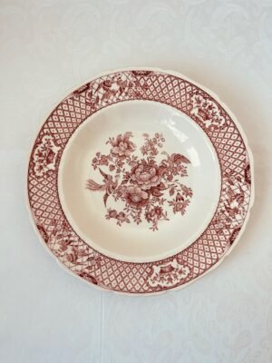 Mason’s Stratford Pink – Soepbord / Pastabord – Soup Plate / Pasta Plate (Set van 6)