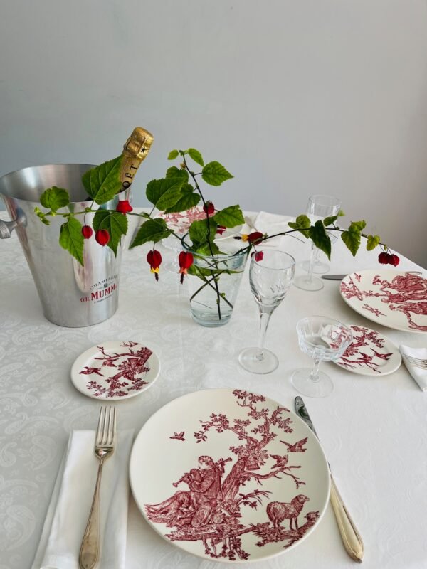 Faïencerie de Gien France – Les Délices des Quatre Saisons (1789–1792) – Ontbijtborden / Breakfast Plates / Salad Plates Faïencerie de Gien France – Les Délices des Quatre Saisons (1789–1792) – Ontbijtborden / Breakfast Plates / Salad Plates