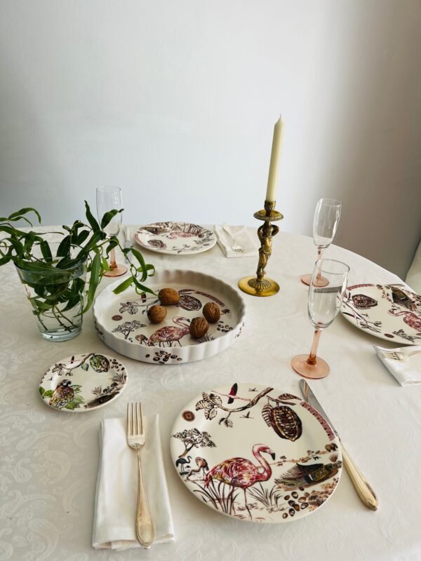 Faïencerie de Gien France – “Cacao” – Ontbijtborden / Dessertborden