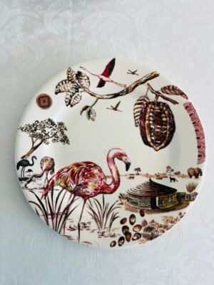 Faïencerie de Gien France – “Cacao” – Ontbijtborden / Dessertborden Faïencerie de Gien France – “Cacao” – Ontbijtborden / Dessertborden