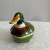 Michel Caugant – Terrine Eend Groen – Handgemaakte Faïence Terrine Michel Caugant – Terrine Eend Groen – Handgemaakte Faïence Terrine