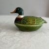Michel Caugant – Terrine Eend Groen – Handgemaakte Faïence Terrine Michel Caugant – Terrine Eend Groen – Handgemaakte Faïence Terrine