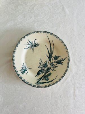 Faïencerie de Gien France – Glaieul – Dinerborden / Saladeborden Faïencerie de Gien France – Glaieul – Dinerborden / Saladeborden