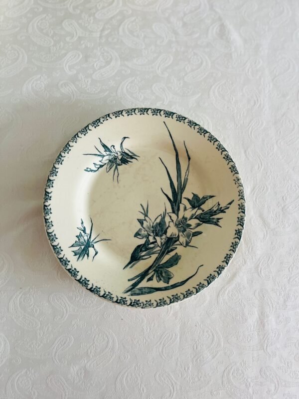 Faïencerie de Gien France – Glaieul – Dinerborden / Saladeborden Faïencerie de Gien France – Glaieul – Dinerborden / Saladeborden