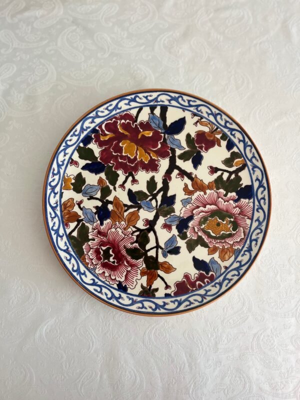 Faïencerie de Gien France – Pivoines – Taartbord / Sierbord (1875) Faïencerie de Gien France – Pivoines – Taartbord / Sierbord (1875)