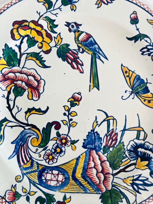 Faïencerie de Gien France – Corne d’Abondance – Bord (1830–1870) Faïencerie de Gien France – Corne d’Abondance – Bord (1830–1870)