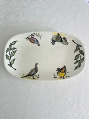 Faïencerie de Gien France – Recettes de Gibier – Royale Serveerschaal Faïencerie de Gien France – Recettes de Gibier – Royale Serveerschaal