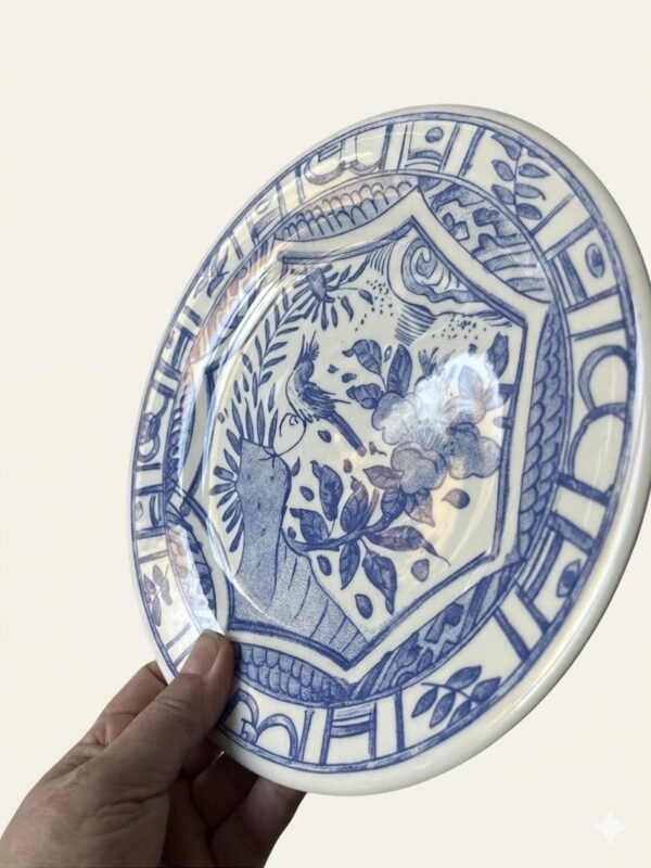 Gien Oiseau Bleu set van 6 gebaksbordjes-16,5 cm