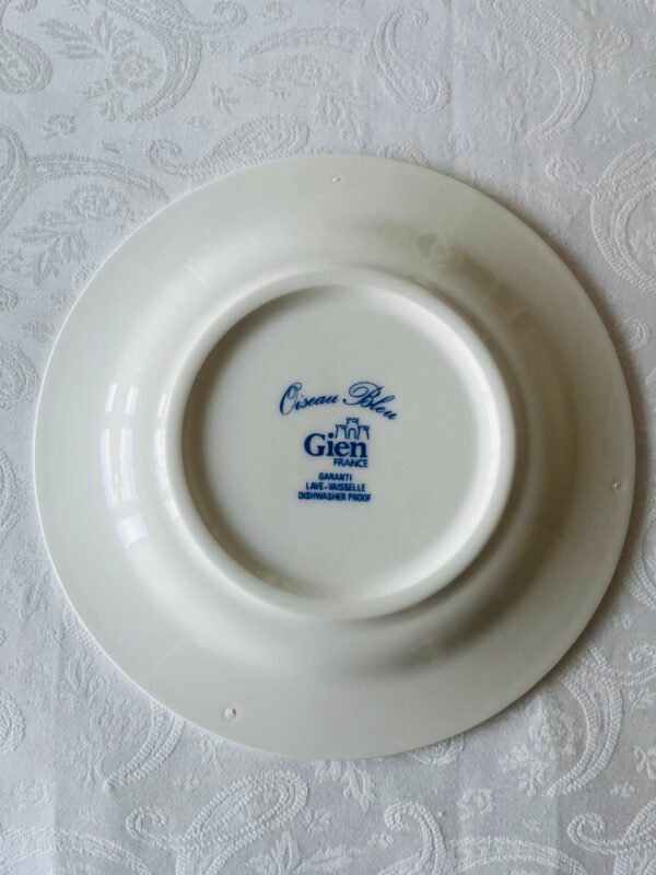 Gien Oiseau Bleu set van 6 gebaksbordjes-16,5 cm