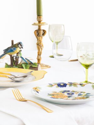Pillivuyt oiseau et fleurs gedekte tafel Pillivuyt Oiseau et Fleurs gedekte tafel