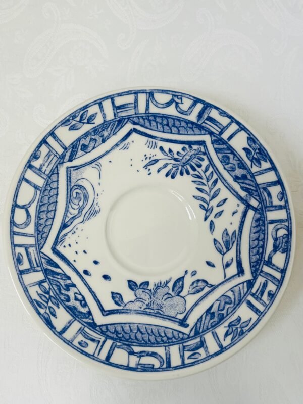 Faïencerie de Gien France – Oiseau Blue – Koffiekop en Schotel Faïencerie de Gien France – Oiseau Blue – Koffiekop en Schotel