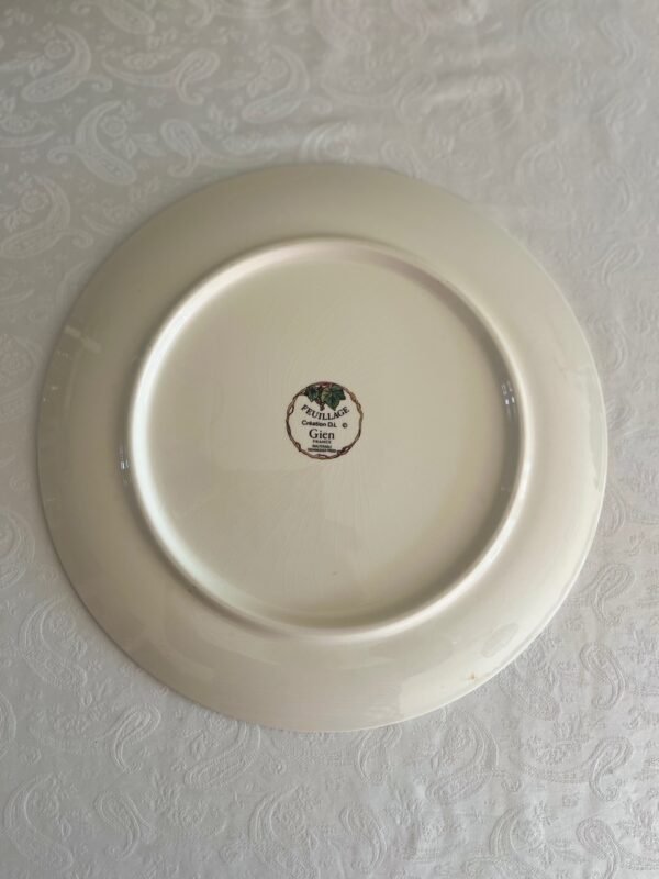 Faïencerie de Gien France – Feuillage – Platte Taartschaal Faïencerie de Gien France – Feuillage – Platte Taartschaal