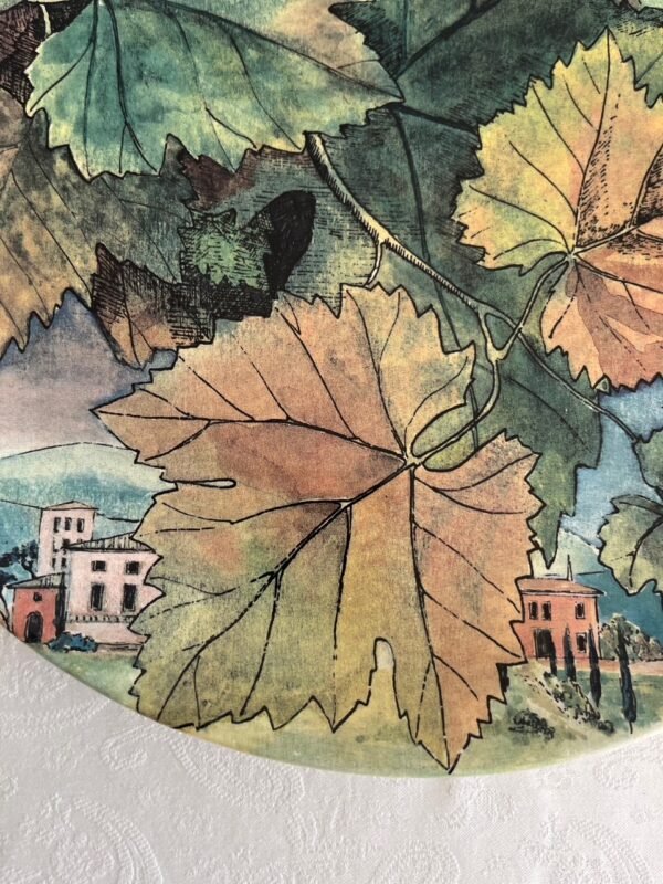 Faïencerie de Gien France – Feuillage – Platte Taartschaal Faïencerie de Gien France – Feuillage – Platte Taartschaal