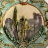 Barbotine – Jeanne d’Arc – Antiek Bord Barbotine – Jeanne d’Arc – Antiek Bord