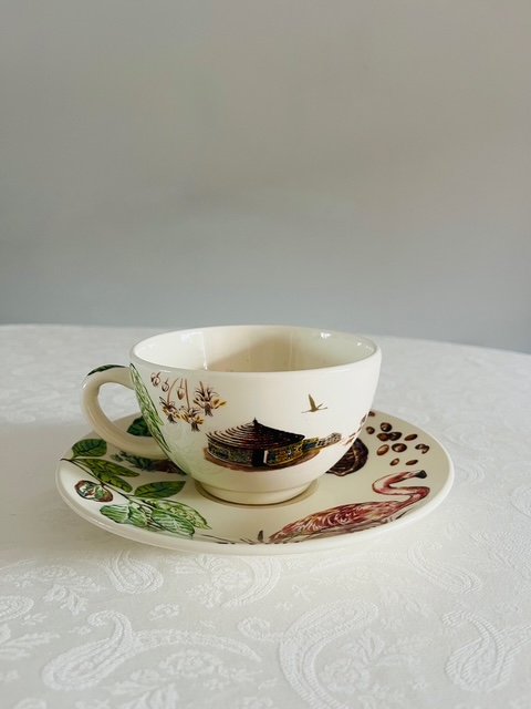 Faïencerie de Gien France – Cacao – Kop en Schotel / Cup and Saucer Faïencerie de Gien France – Cacao – Kop en Schotel / Cup and Saucer