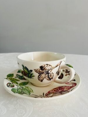 Faïencerie de Gien France – Cacao – Kop en Schotel / Cup and Saucer Faïencerie de Gien France – Cacao – Kop en Schotel / Cup and Saucer