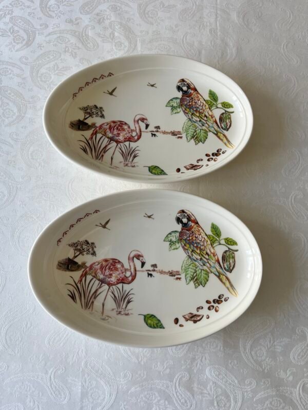 Gien Cacao set van 2 ovale presenteerschaaltjes