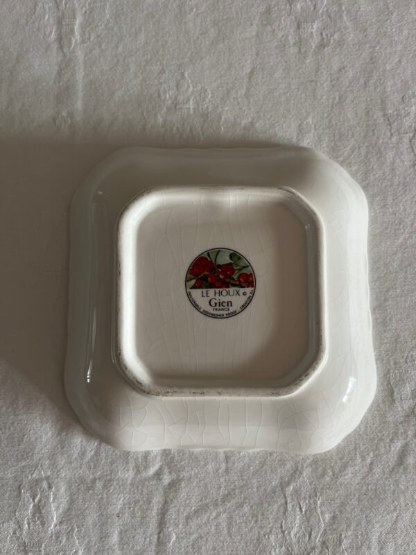 Faïencerie de Gien France – Le Houx – Vierkant Schaaltje / Square Dish Faïencerie de Gien France – Le Houx – Vierkant Schaaltje / Square Dish