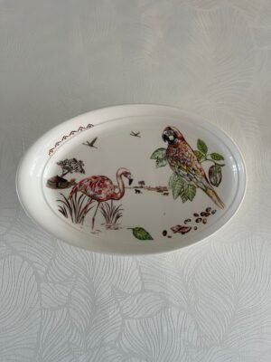 Faïencerie de Gien France – Cacao – Ovaal Presenteerschaaltje / Oval Serving Dish Faïencerie de Gien France – Cacao – Ovaal Presenteerschaaltje / Oval Serving Dish
