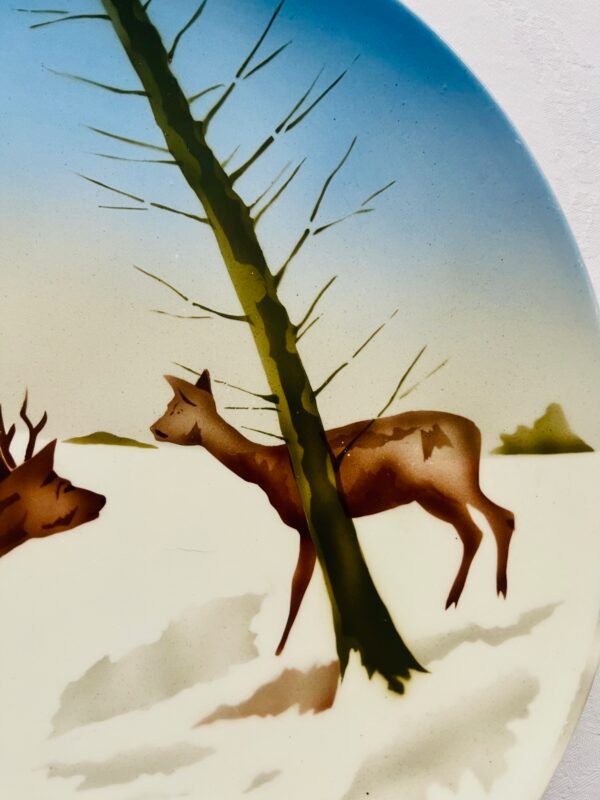 Decoratief Wandbord – ‘Herten in de Winter’ – Art Deco Stijl (Villeroy & Boch Inspired) Decoratief Wandbord – ‘Herten in de Winter’ – Art Deco Stijl (Villeroy & Boch Inspired)