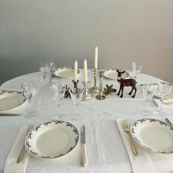 Faïencerie Choisy-le-Roi – Houx – Set van 6 Kleine Dinerborden / Small Dinner Plates Faïencerie Choisy-le-Roi – Houx – Set van 6 Kleine Dinerborden / Small Dinner Plates