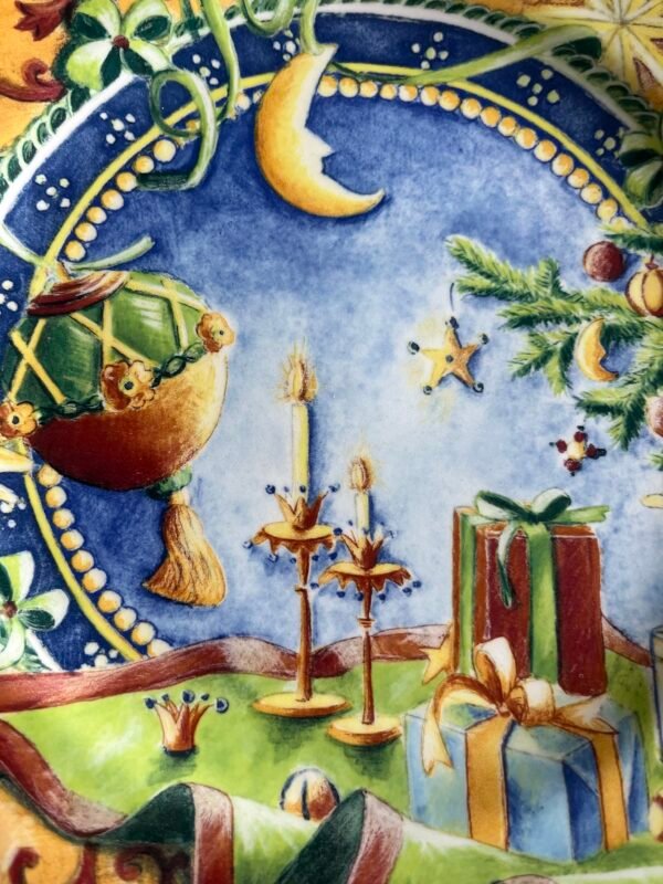 Faïencerie de Gien France – Joyeuses Fêtes – Ontbijtbord / Sierbord