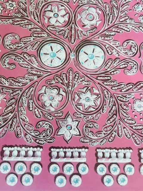 Faïencerie de Gien – Paseo – Grote Serveerschaal Roze – Large Serving Platter Pink