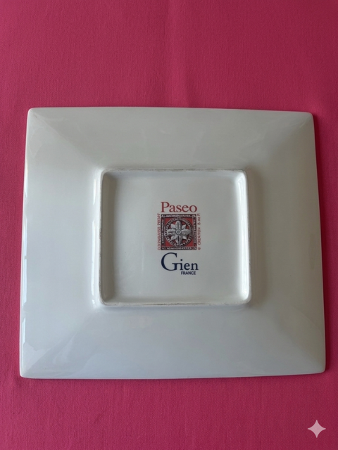 Faïencerie de Gien – Paseo – Grote Serveerschaal Roze – Large Serving Platter Pink