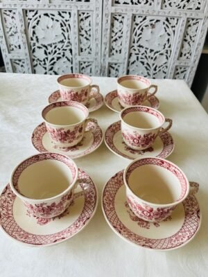 Mason’s – Stratford Pink – Kop en Schotels / Cups and Saucers