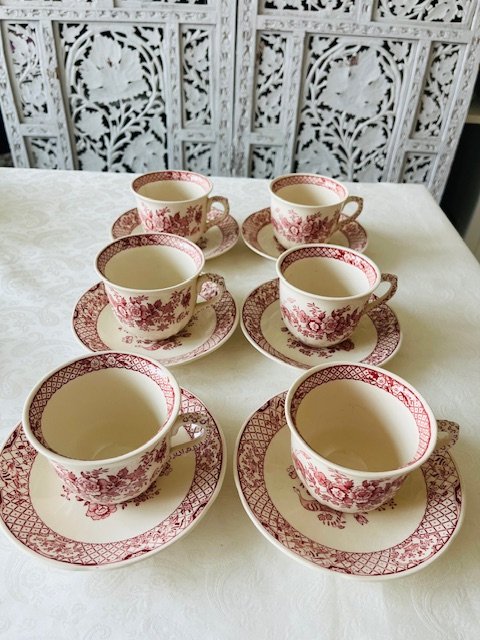 Mason’s – Stratford Pink – Kop en Schotels / Cups and Saucers Mason’s – Stratford Pink – Kop en Schotels / Cups and Saucers