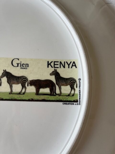 Faïencerie de Gien – Kenya – Taartbord