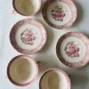 Mason’s – Stratford Pink – Soepkoppen met Schotels / Soup Cups and Saucers