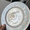 Wedgwood – Florentine W2714 Turquoise – Ontbijtbord / Dessertbord – Dessert Plate / Salad Plate (Set van 2)